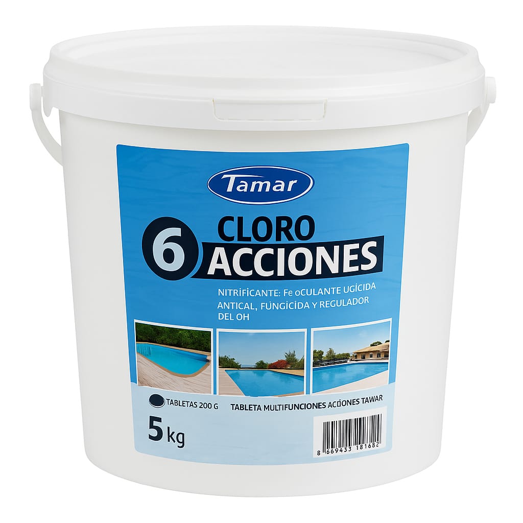 Chloor Multitabs 5kg | 200 grams 6-in-1 tabletten